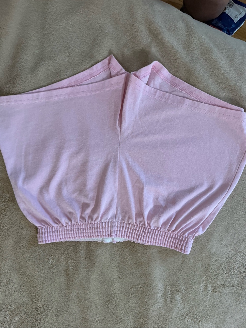 Soffe Light Pink Athletic Shorts with Elastic Waistband